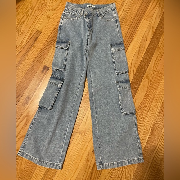 PacSun Denim - PacSun cargo jeans wide leg baggy